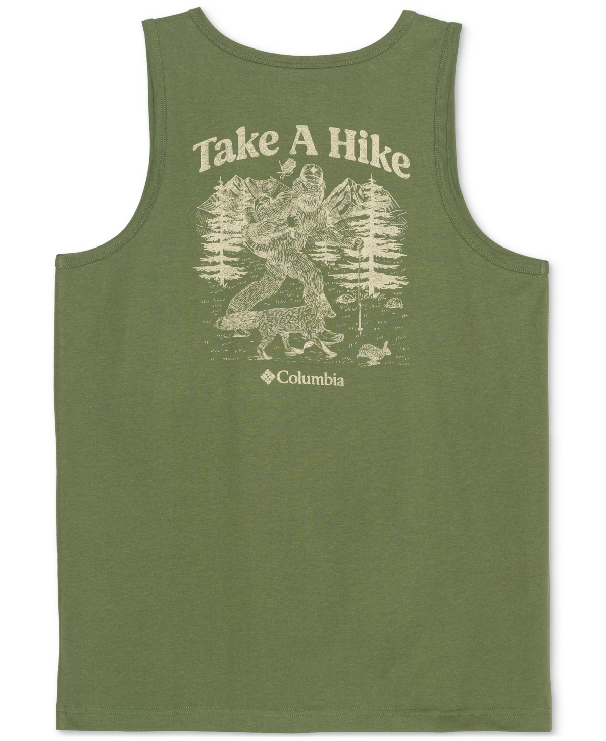 Columbia Men's Take A Hike Graphic Tank Top In Canteen