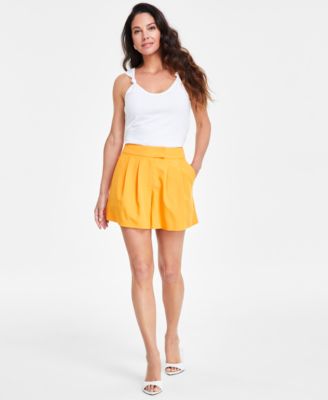 I.N.C. International Concepts - Women's High-Rise Trouser Shorts