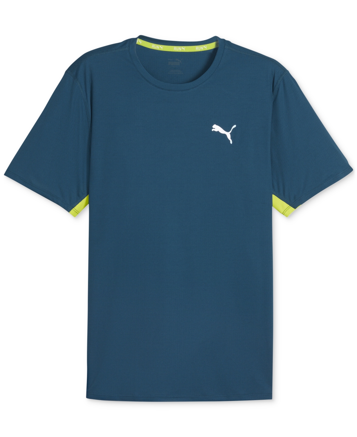 Shop Puma Men's Run Favorite Velocity Logo T-shirt In Ocean Tropic
