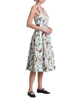Avec Les Filles Women's Printed A-Line Midi Dress - Macy's