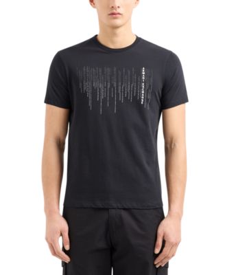 A|X Armani Exchange - Men's Regular-Fit Digital Logo Graphic T-Shirt
