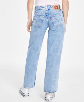 Women's Super-Low Double-Button Relaxed-Fit Denim Jean