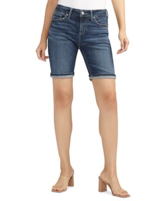 Silver Jeans Co. - Women's Suki Curvy-Fit Denim Bermuda Shorts