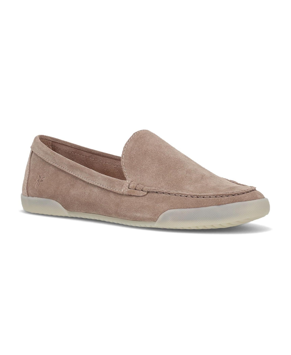 Women's Melanie Slip On Skimmer Suede Leather Loafers - Taupe