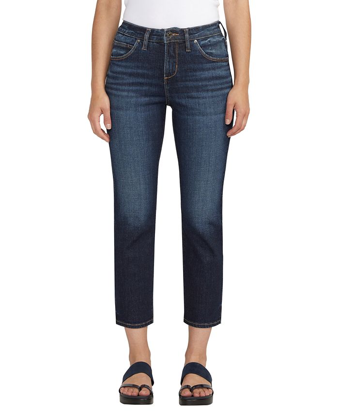 Women s Ruby Mid Rise Straight Cropped Jeans