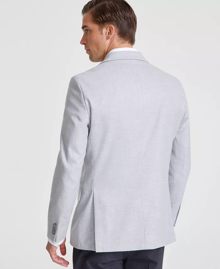 Men's Modern-Fit Solid Grey Sport Coat - thumbnail 2
