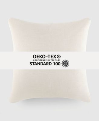 Stone Washed and Distressed Decorative Pillow, 20" x 20"