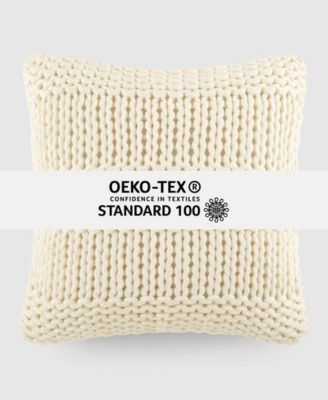 Cozy Chunky Knit Decorative Pillow, 20" x 20"