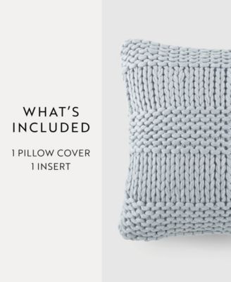 Cozy Chunky Knit Decorative Pillow, 20" x 20"