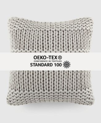 Cozy Chunky Knit Decorative Pillow, 20" x 20"