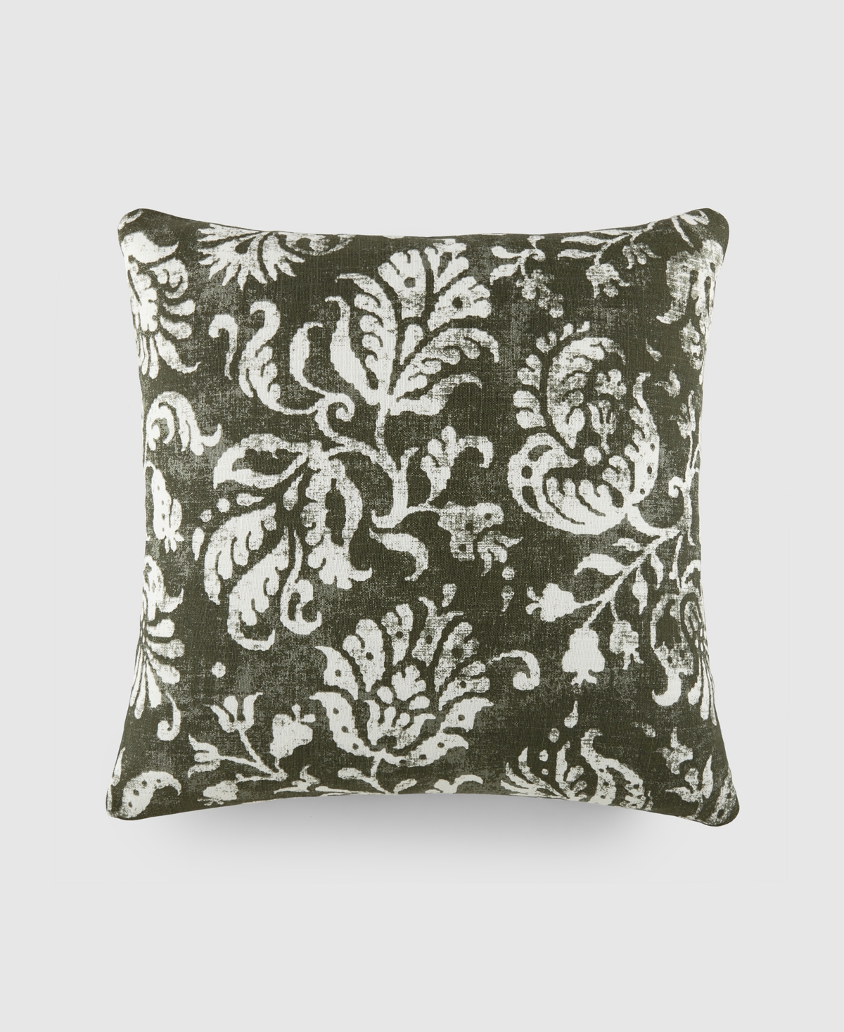 Ienjoy Home Elegant Pattern Decorative Pillow, 20" X 20" In Olive