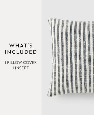 Yarn Dyed Thin Stripe Decorative Pillow, 20" x 20"