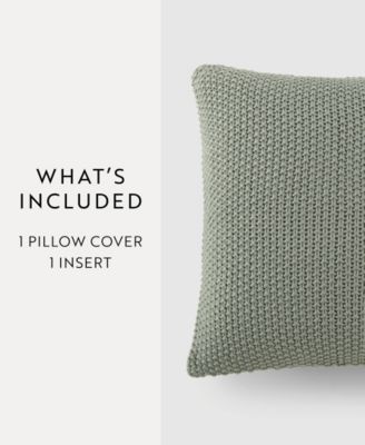 Stitch Knit Decorative Pillow, 20" x 20"