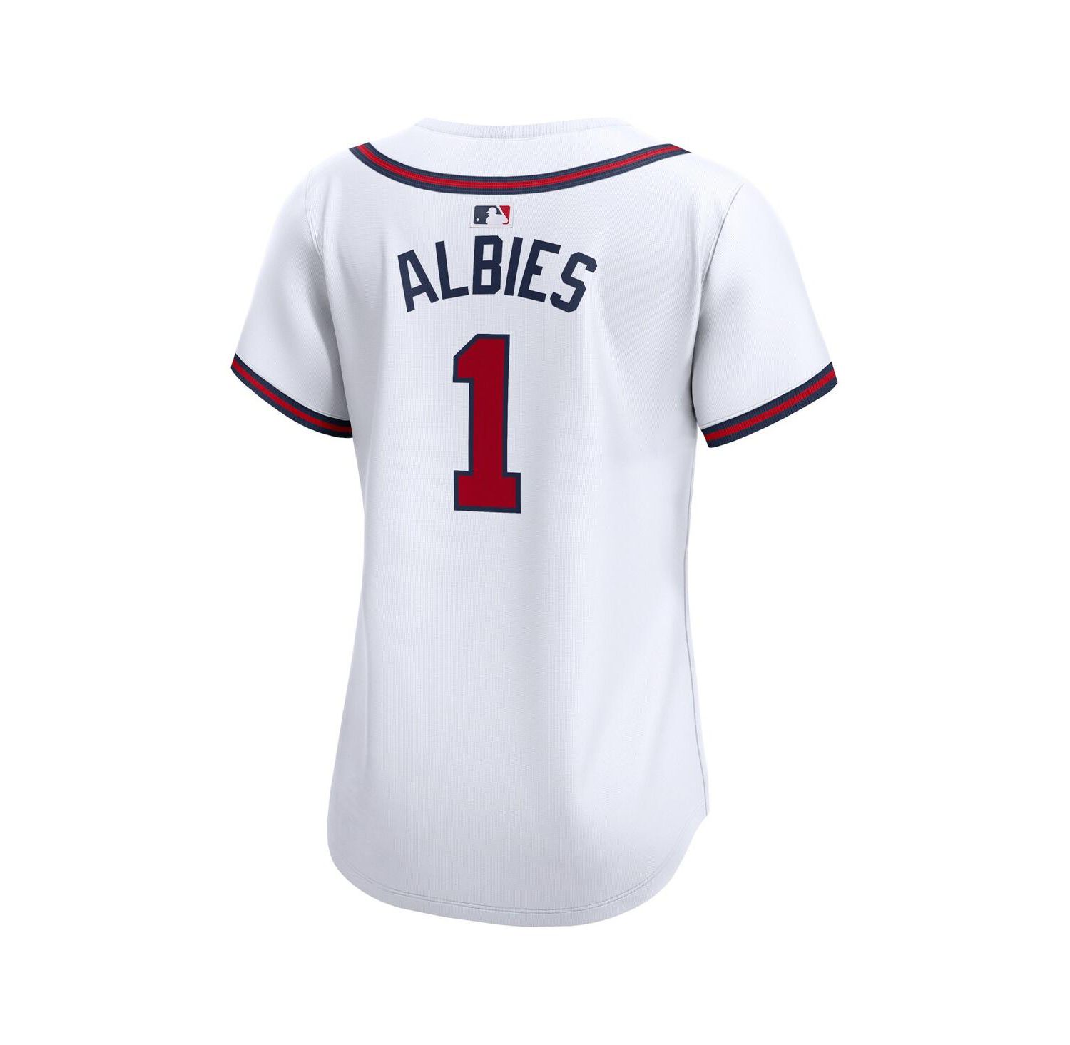 Women's Ozzie Albies White Atlanta Braves Home Limited Player Jersey
