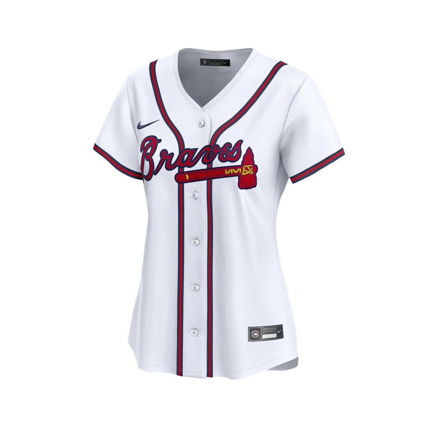 Women's Ozzie Albies White Atlanta Braves Home Limited Player Jersey
