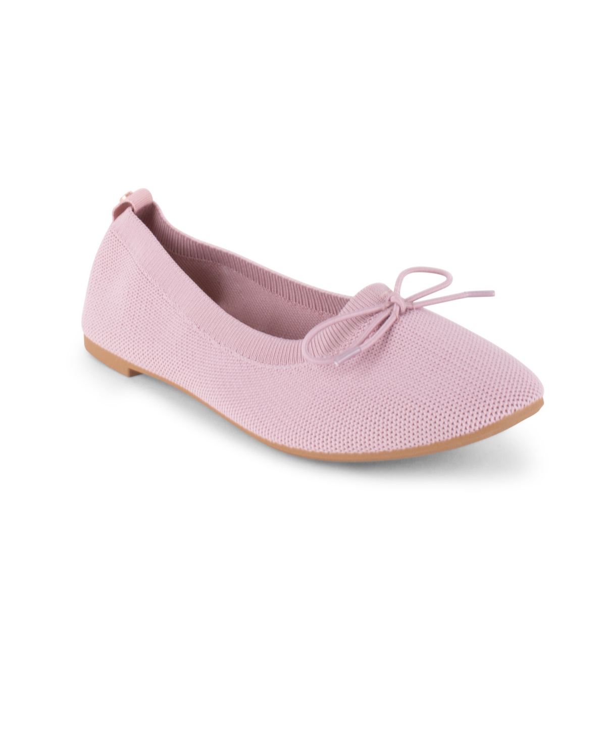 Women's Wonder Slip On Ballet Flat - Mauve- Polyester Stretch Knit