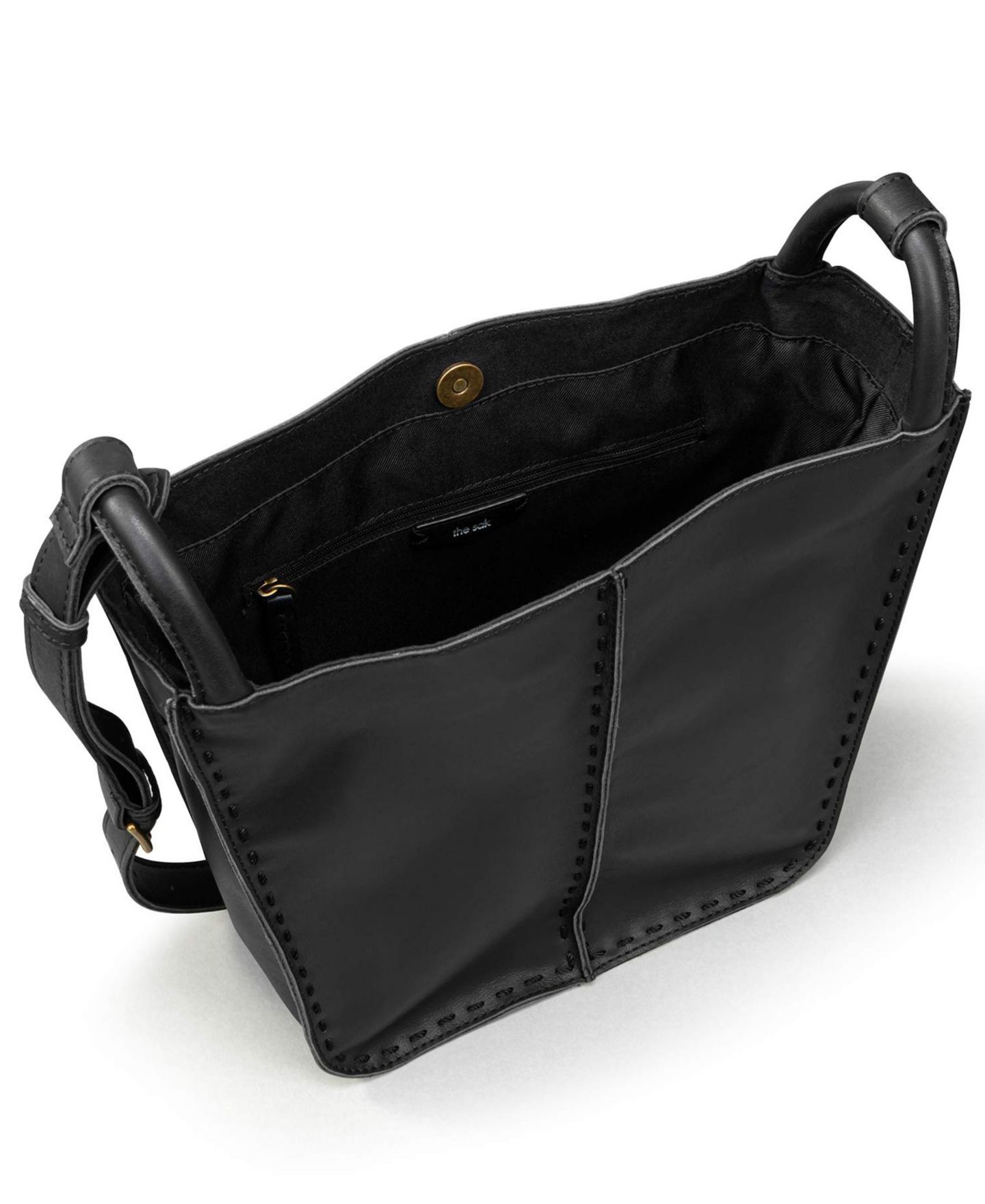 Женская сумка The Sak Los Feliz Leather Small Crossbody, цвет: Чёрный — фото 4