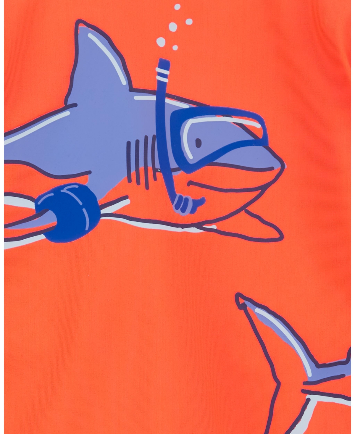 Shop Carter's Baby  Shark Scuba Rash Guard Top And Shorts Swim Set In Orange