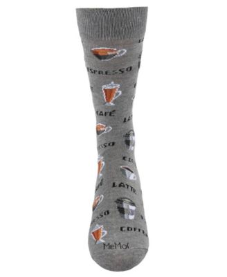 Men's Coffee Time Novelty Crew Socks