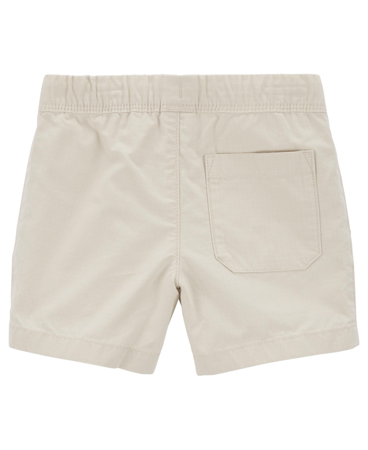 Shop Carter's Toddler Pull On Canvas Shorts In Cream