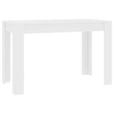 Dining Table White Engineered wood 47.2 x 23.6 x 29.9 in