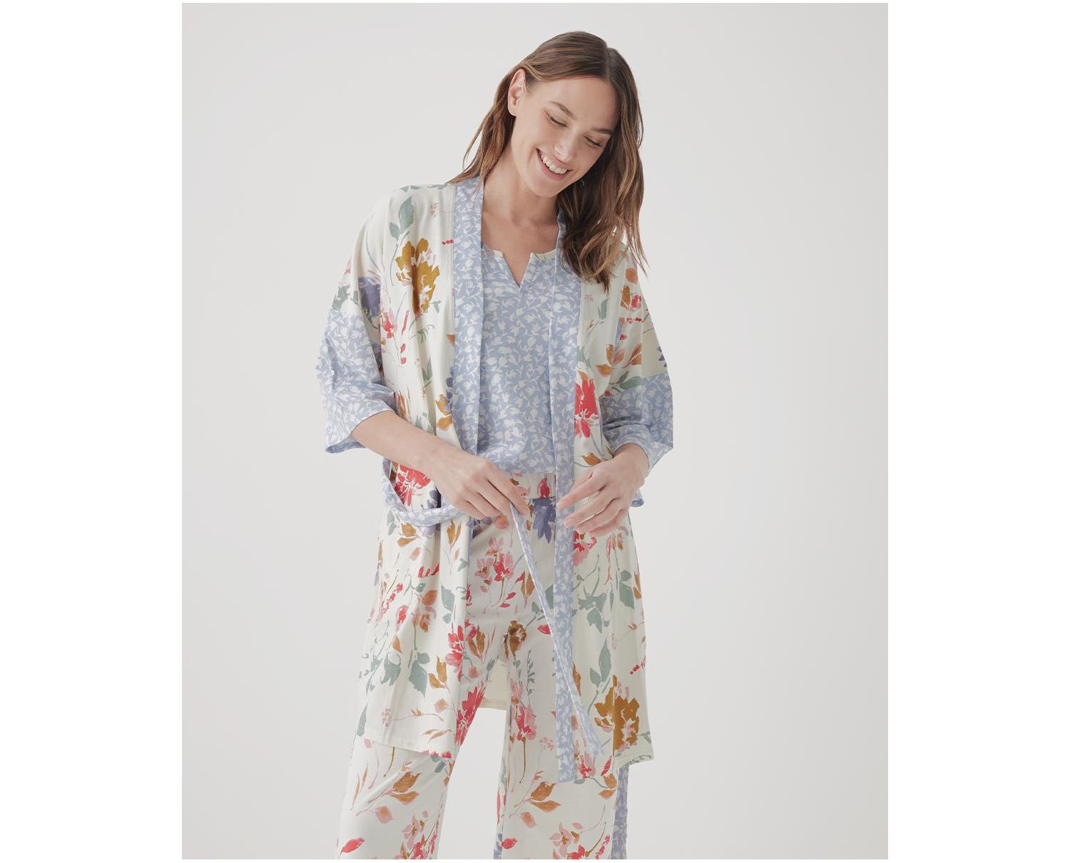 Women's Organic Cotton Staycation Short Robe