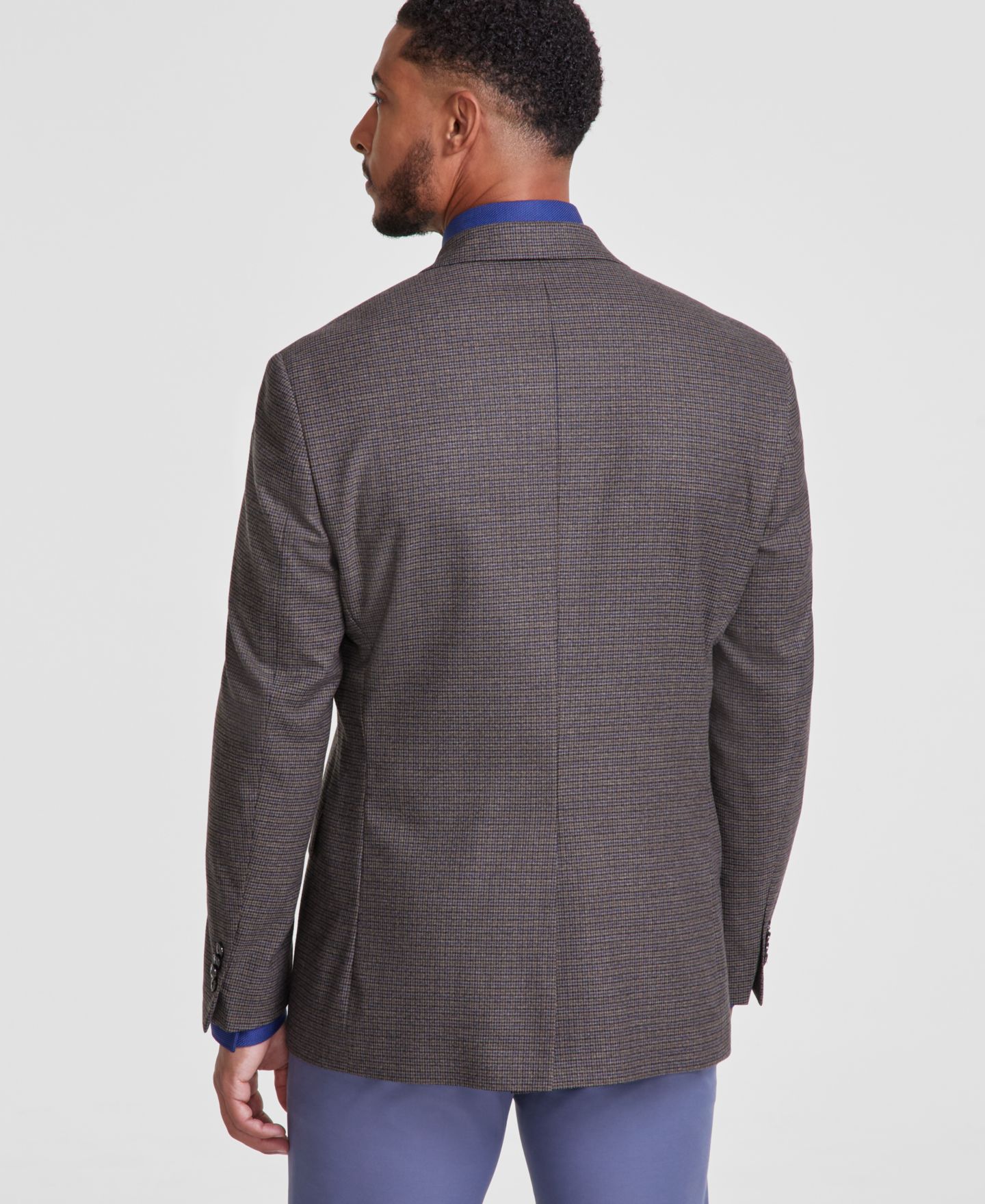 Мужской пиджак Michael Kors Classic-Fit Patterned Sport Coat, цвет: Коричневый — фото 2