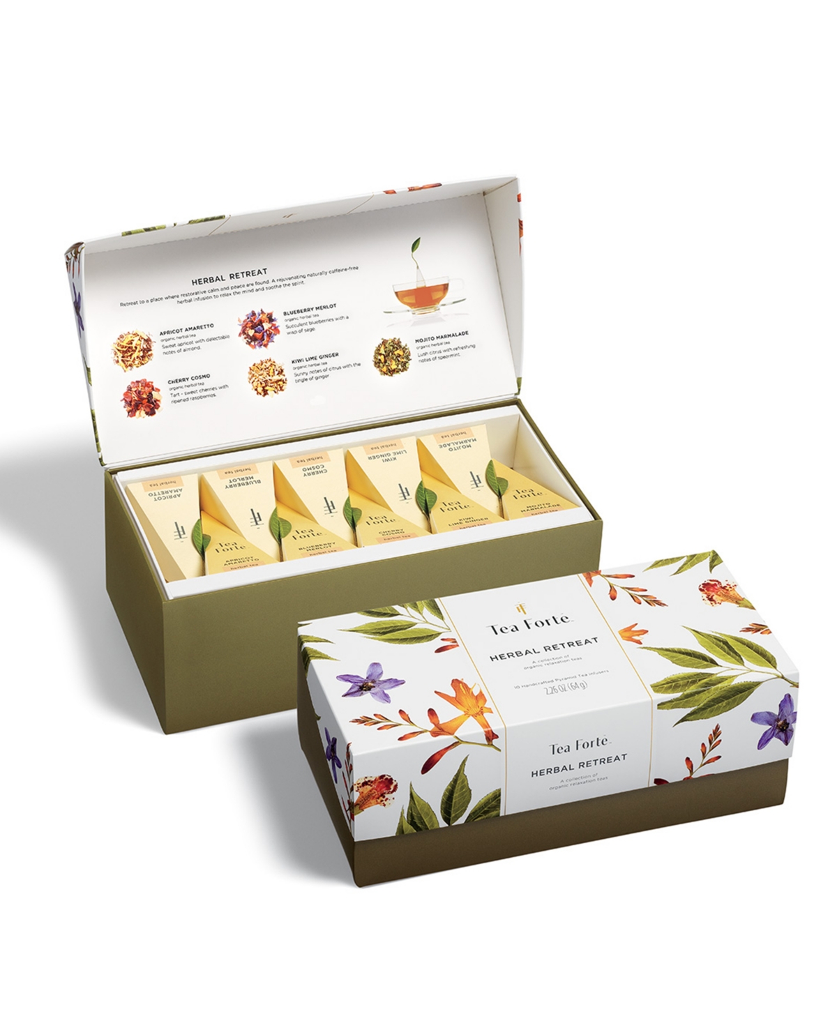 Tea Forte Herbal Retreat Tea Bundle, 3 Piece In No Color