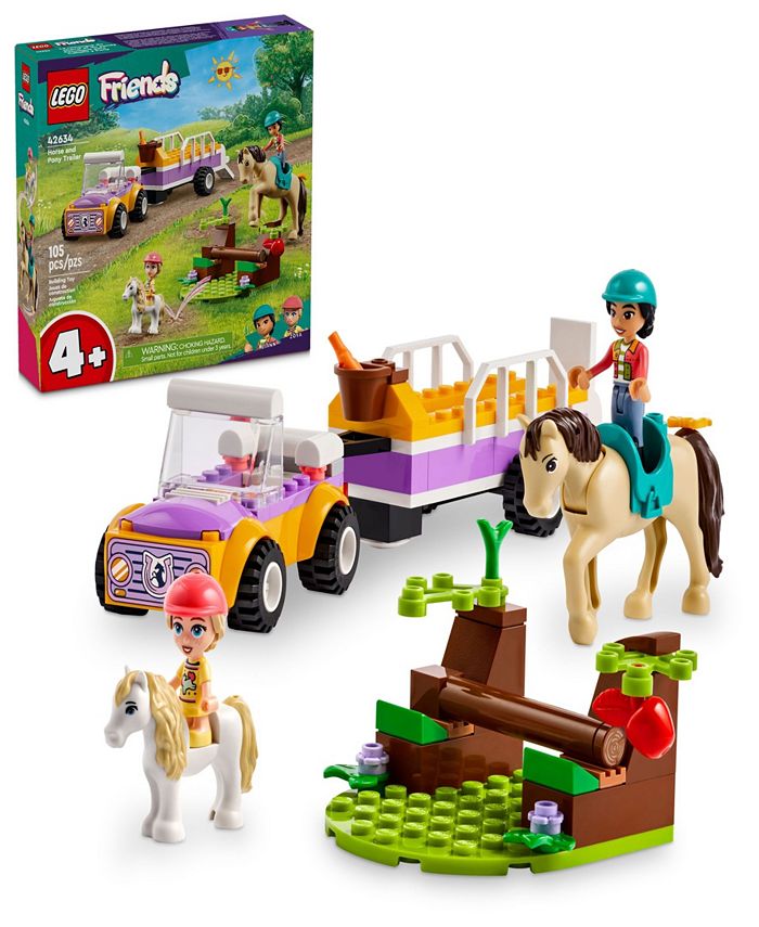 LEGO® Friends Horse and Pony Trailer Building Toy 42634, 105 Pieces ...