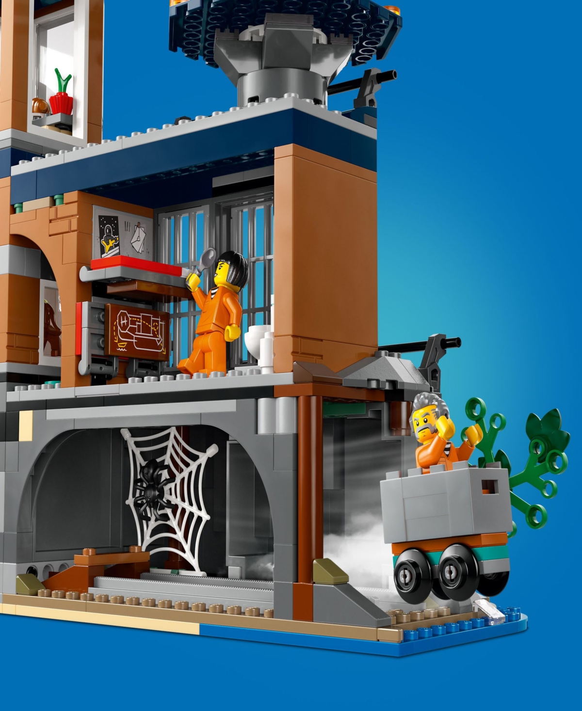 Shop Lego City Police Prison Island Building Toy 60419, 980 Pieces In Multicolor