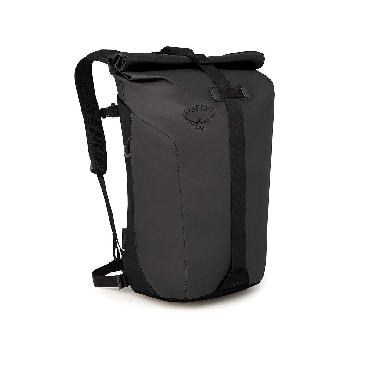 Transporter Roll Top Laptop Backpack - Black