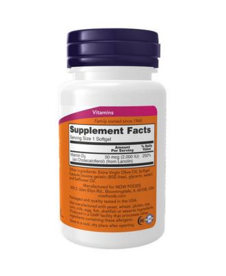 Vitamin D-3, 2000 IU, 2000 IU 240 Softgels