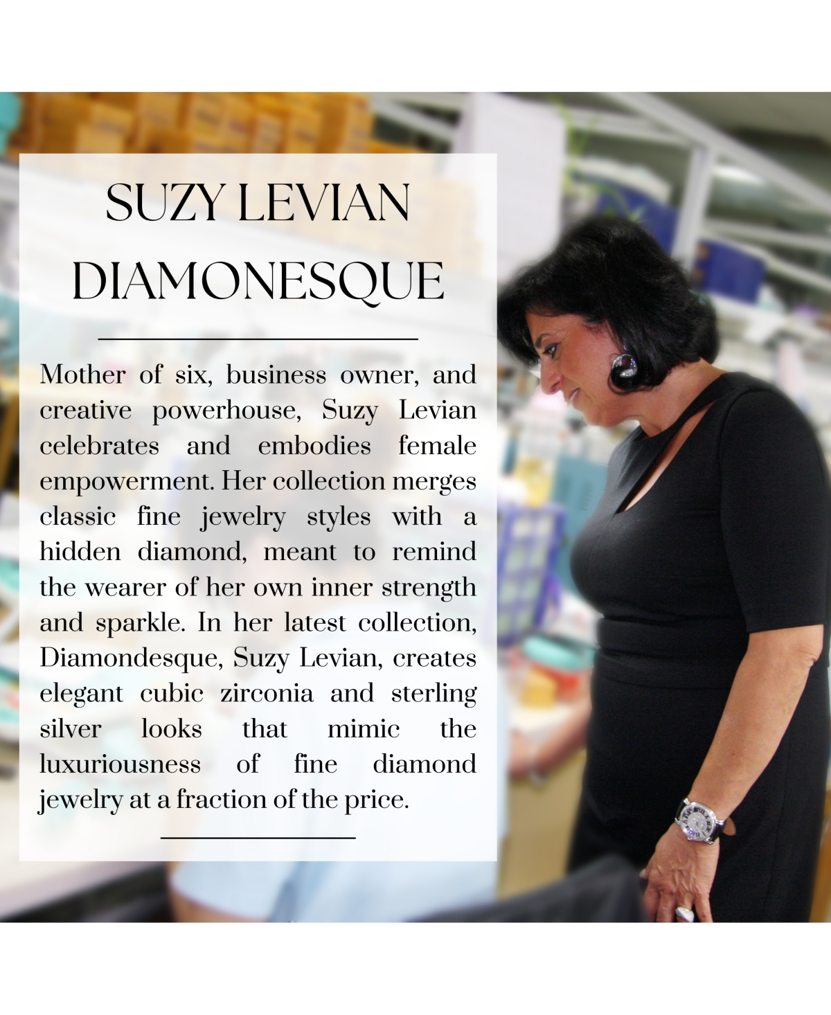 Suzy Levian Sterling Silver Cubic Zirconia Framed Asscher-Cut Hoop Earrings