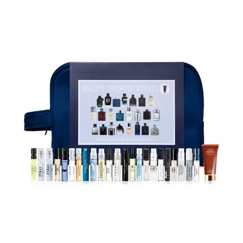 Created for Macys 25-Pc. Mens Fragrance Sampler Set only $34.00 
