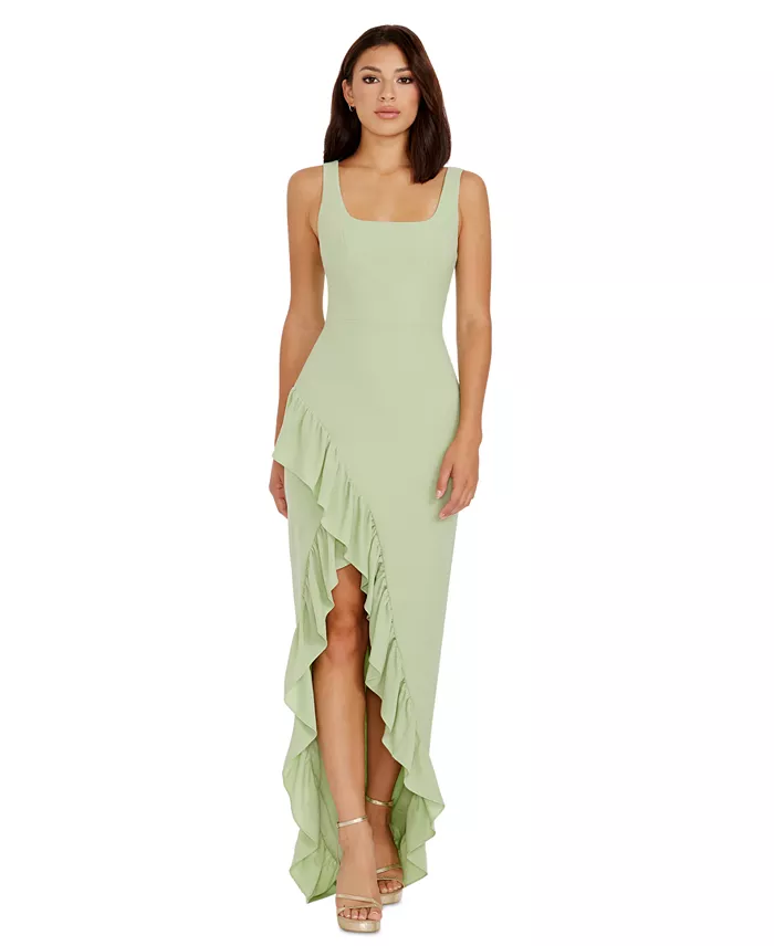 Women's Charlene Ruffled High-Low Gown - thumbnail 7