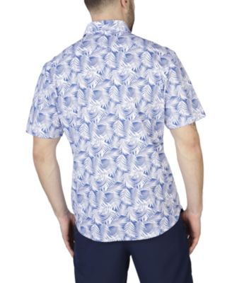 Men's Leaves Knit Short Sleeve Shirt