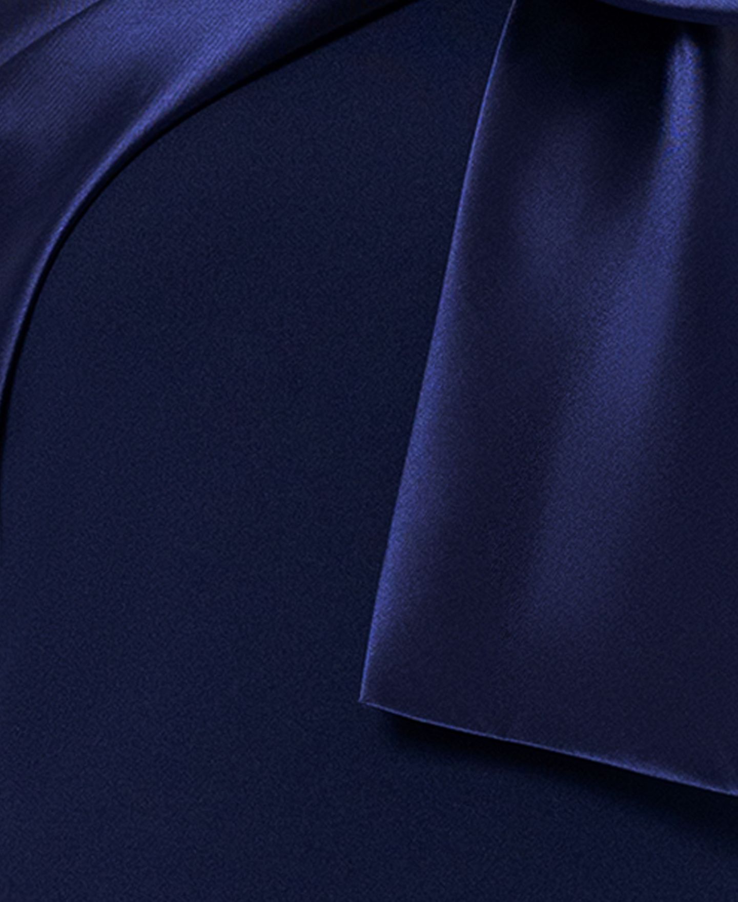 Женское платье Betsy & Adam Bow-Trimmed One-Shoulder Gown, цвет: Тёмно-синий — фото 4