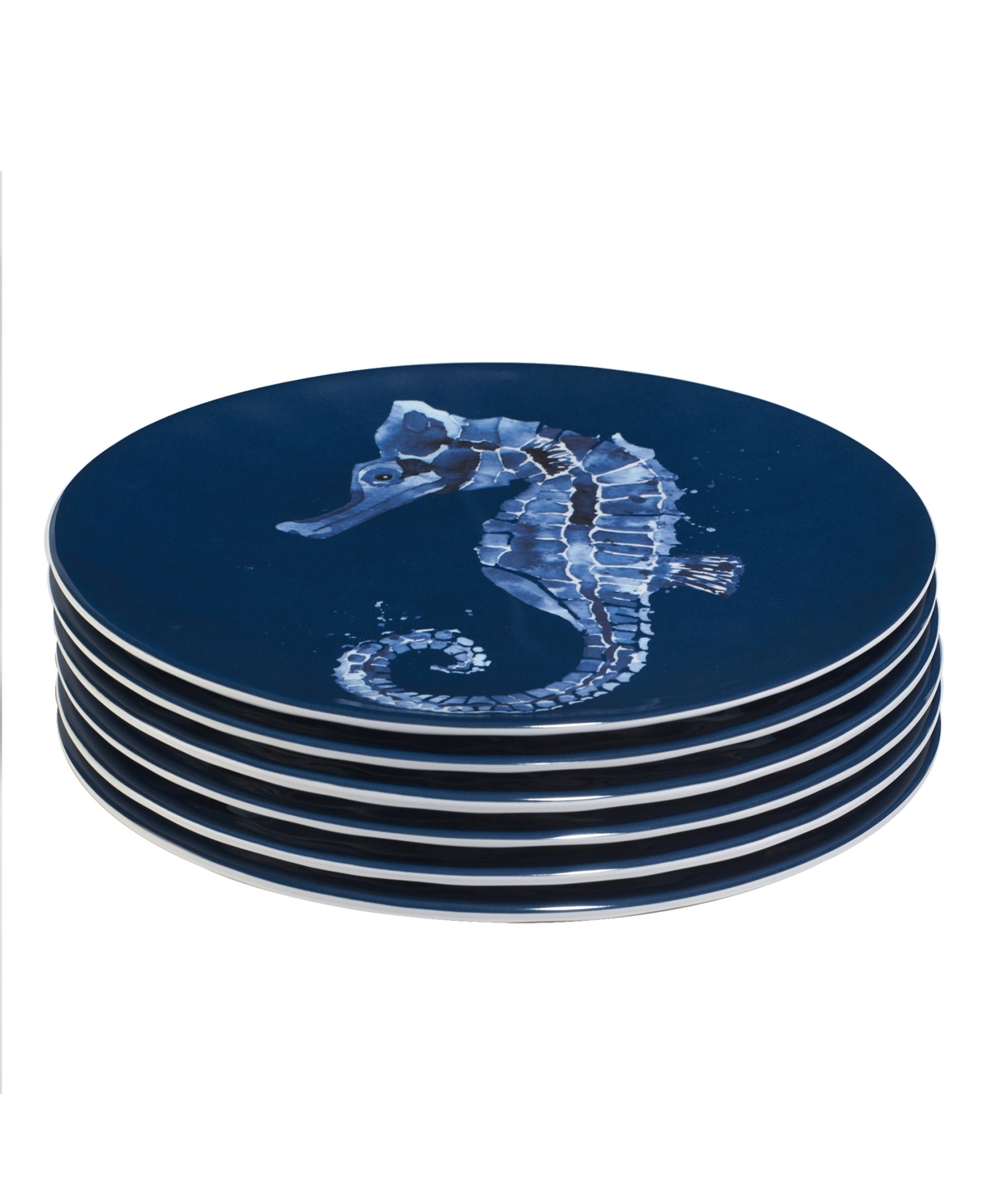 Certified International Sea Life Set Of 6 Salad Plate 9", Service For 6 In Miscellaneous