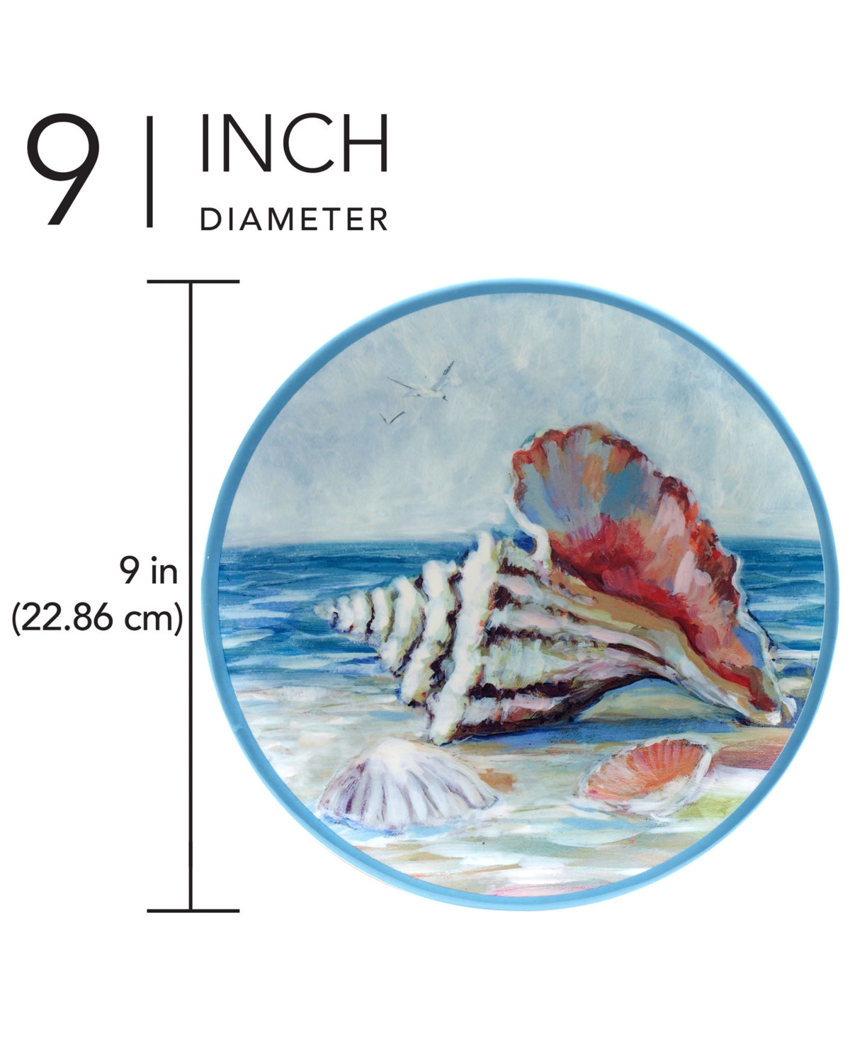 Certified International Seacoast Set Of 6 Salad Plate 9", Service For 6 In Miscellaneous