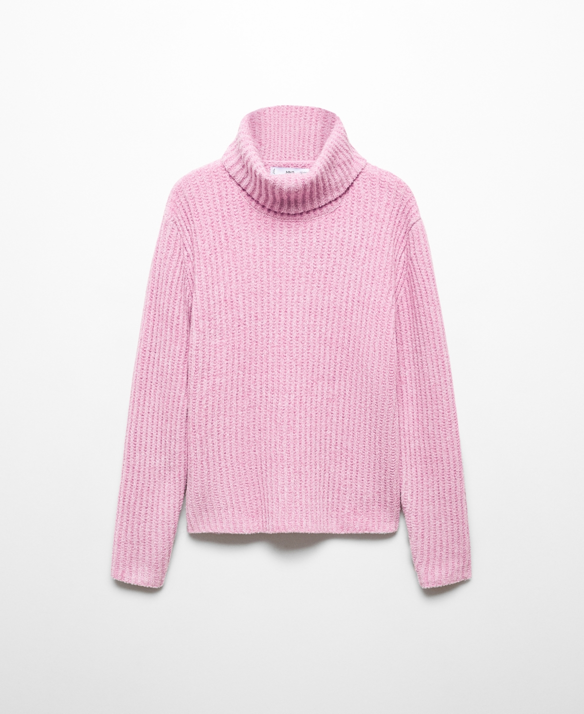 Mango Women's Turtleneck Knitted Sweater In Pink