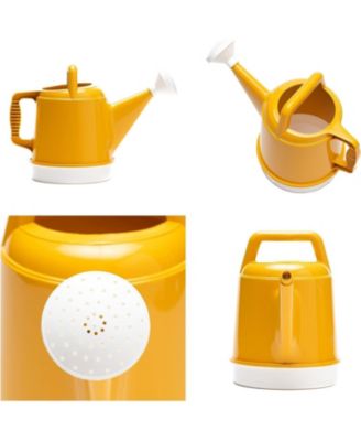 Deluxe Plastic Watering Can, Earthy Yellow, 2.5 Gallon Capacity