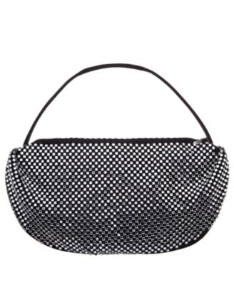Half Moon Crystal Netting Bag