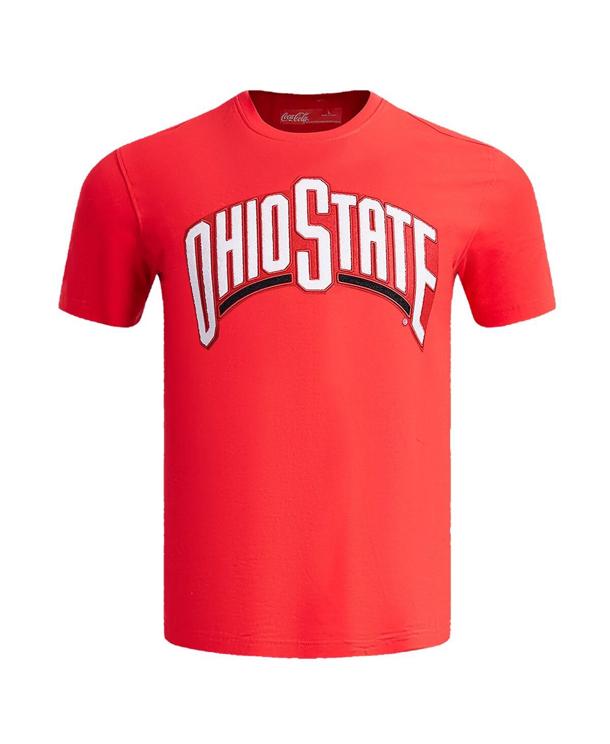 Shop Pro Standard Men's  Scarlet Distressed Ohio State Buckeyes Classic T-shirt