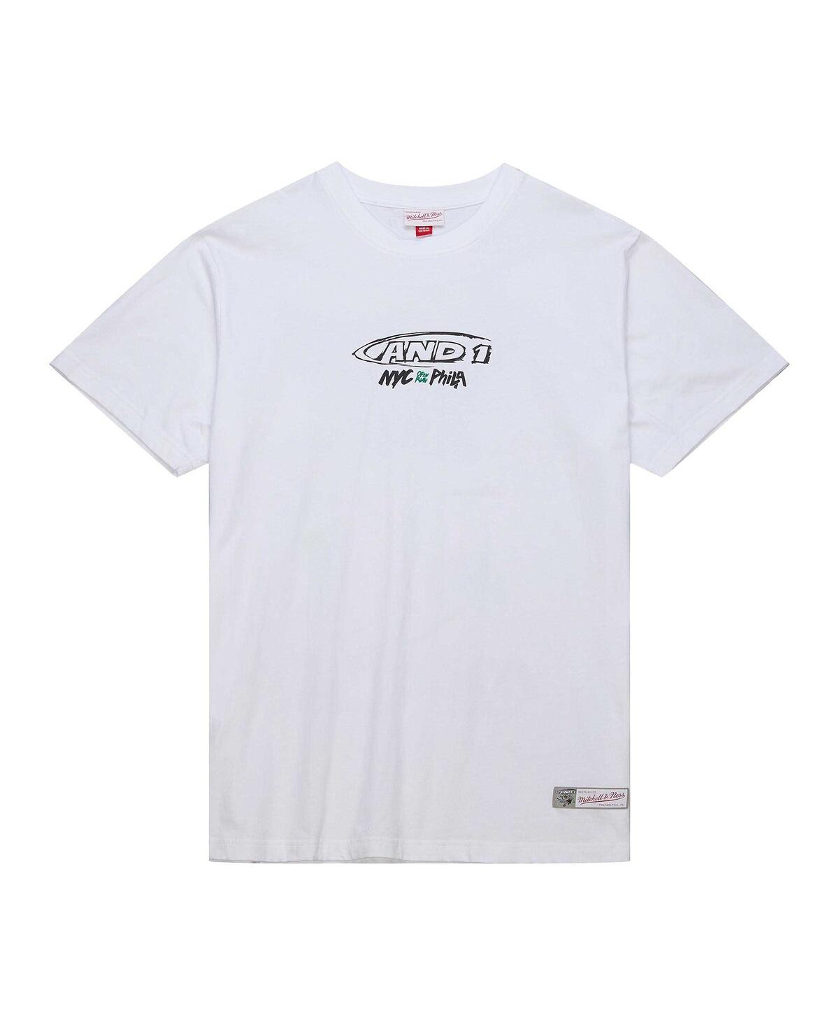 Mitchell & Ness Men's  White And1 Mixtape Tour T-shirt In White