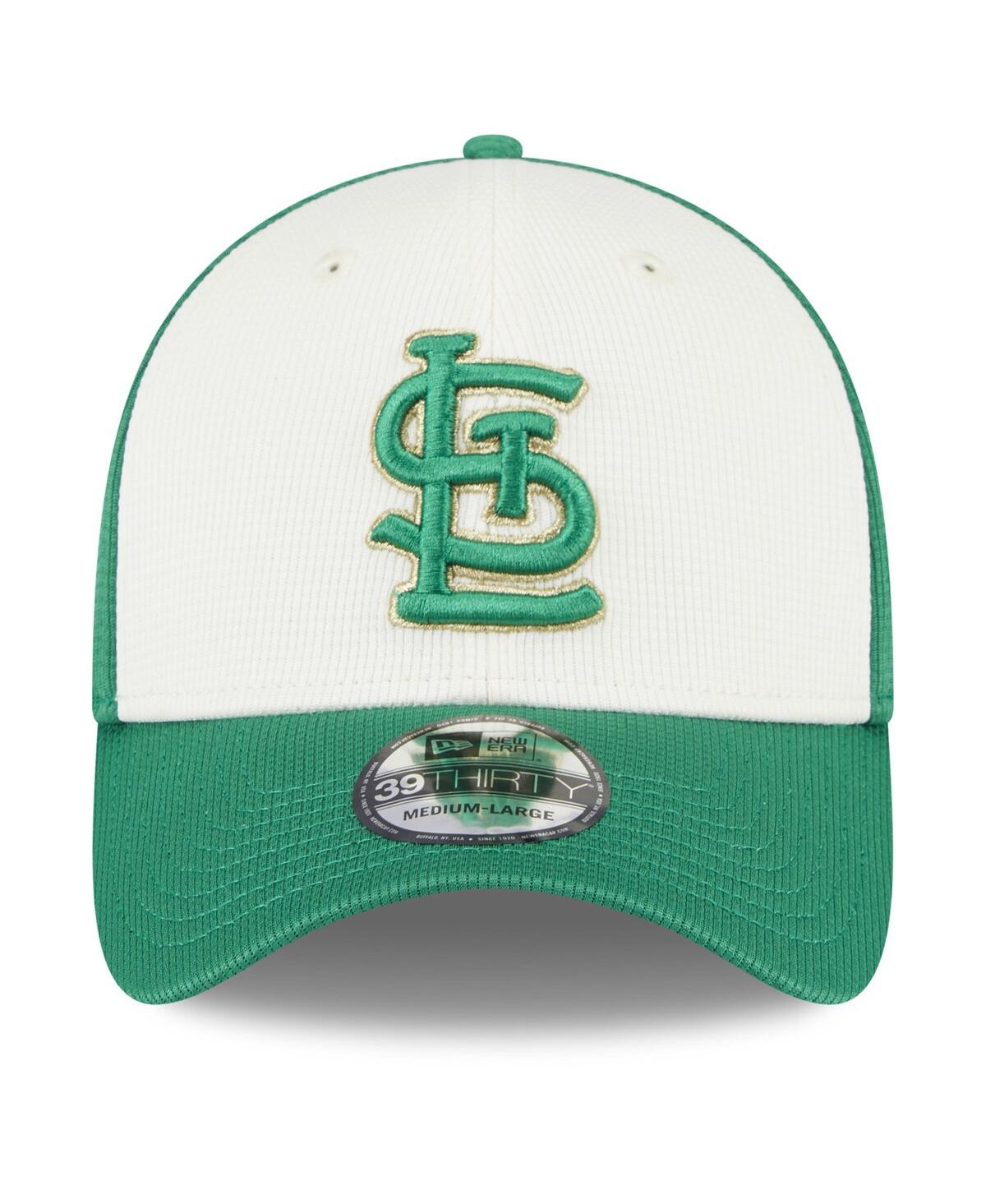 Shop New Era Men's  White, Green St. Louis Cardinals 2024 St. Patrick's Day 39thirty Flex Fit Hat In White,green