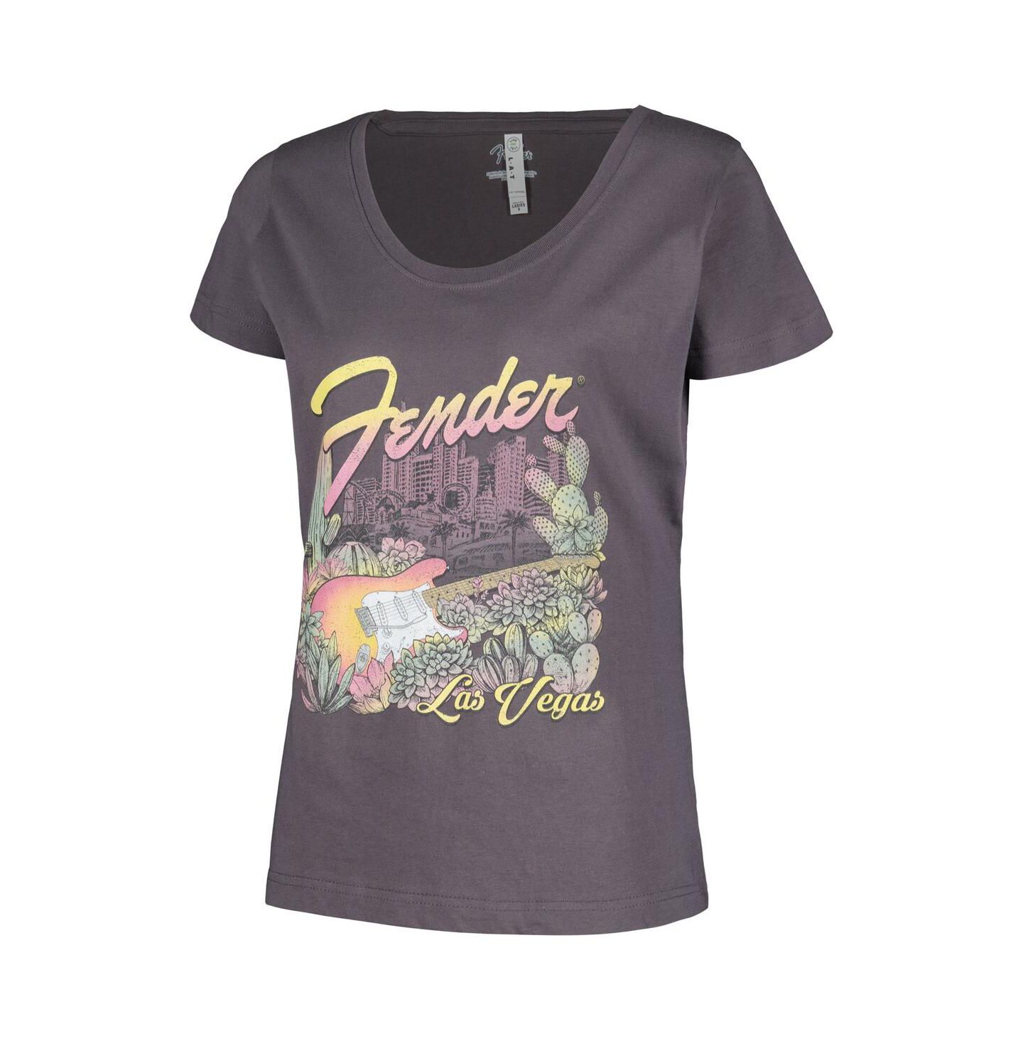 Женская футболка Mad Engine Charcoal Fender Las Vegas Scoop Neck — фото 2