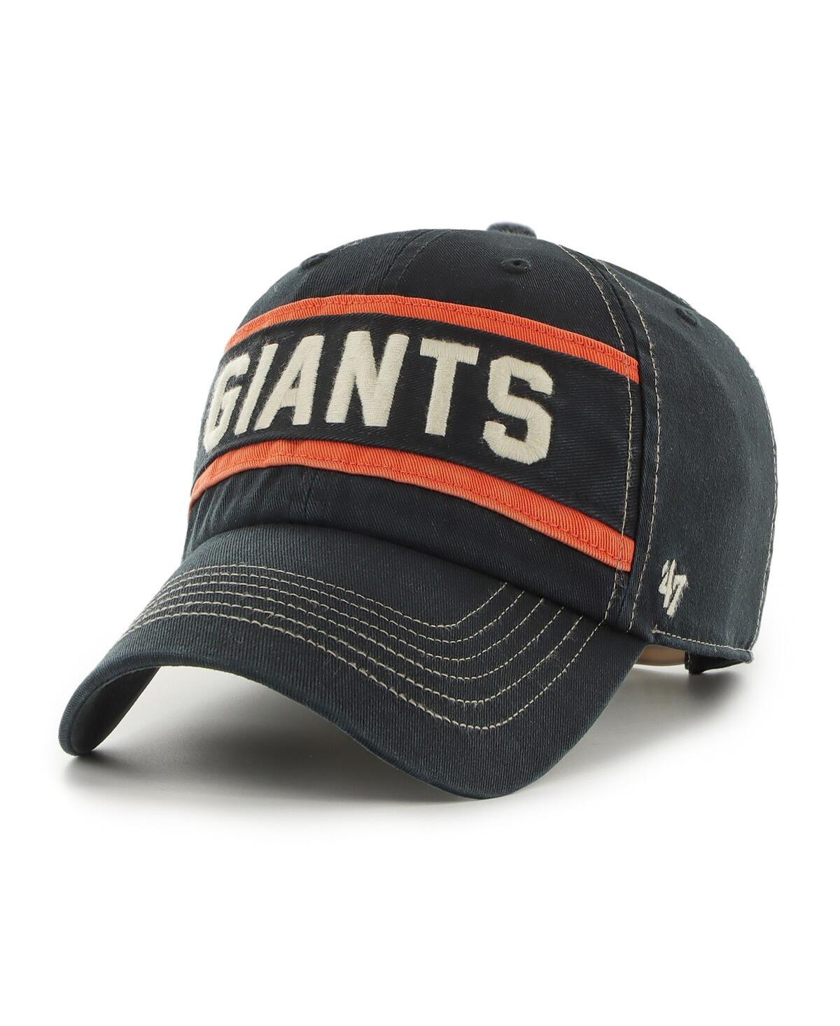 Men's '47 BrandSan Francisco Giants Hard Count Clean Up Adjustable Hat - Black