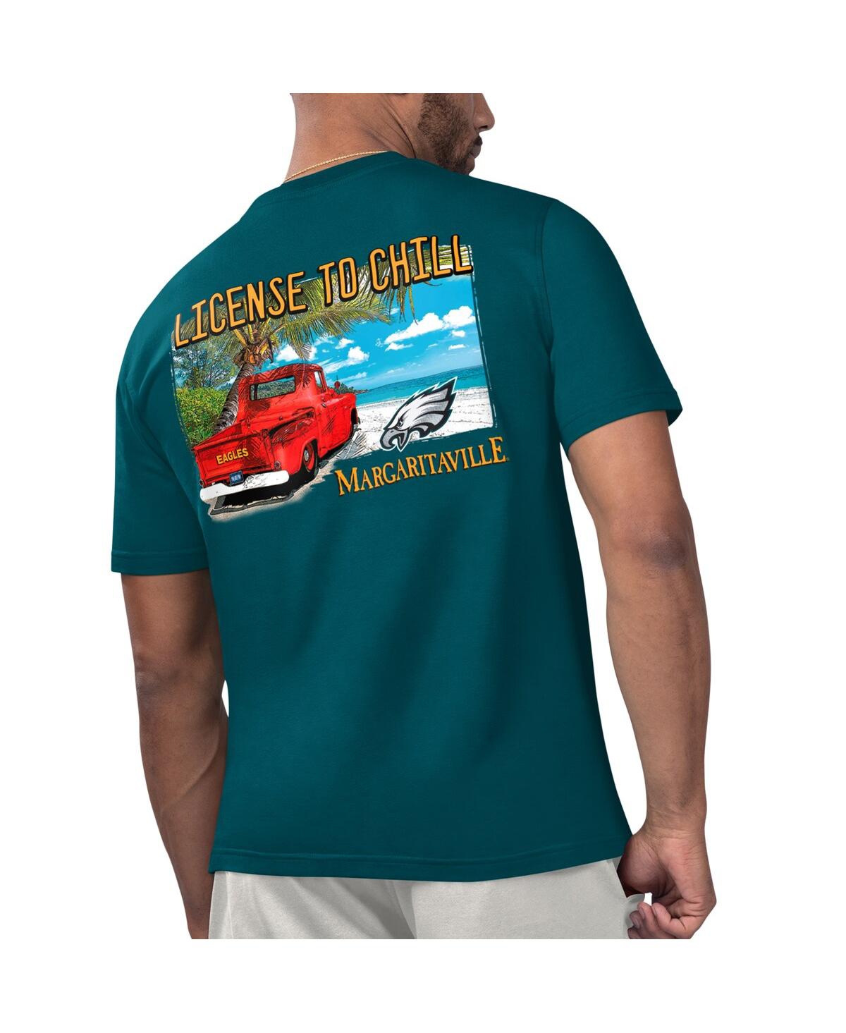 Shop Margaritaville Men's Navy Chicago Bears Licensed To Chill T-shirt In Midnight Green
