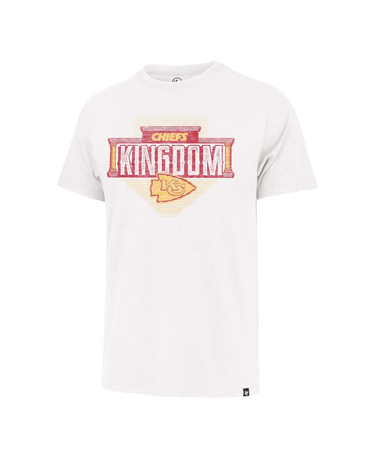 Shop 47 Brand Men's ' White Distressed Kansas City Chiefs Regional Franklin T-shirt