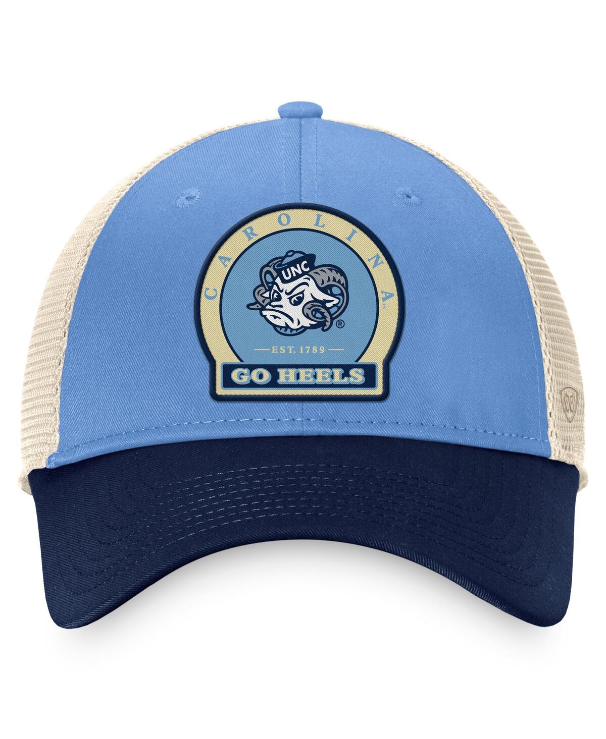Men's Top of the WorldNorth Carolina Tar Heels Refined Trucker Adjustable Hat - Carolina Blue